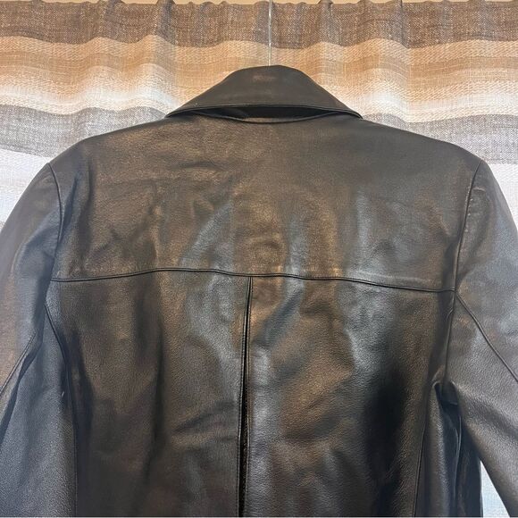 New‎ York & Company Black Leather Jacket Size Medium - Picture 5 of 10